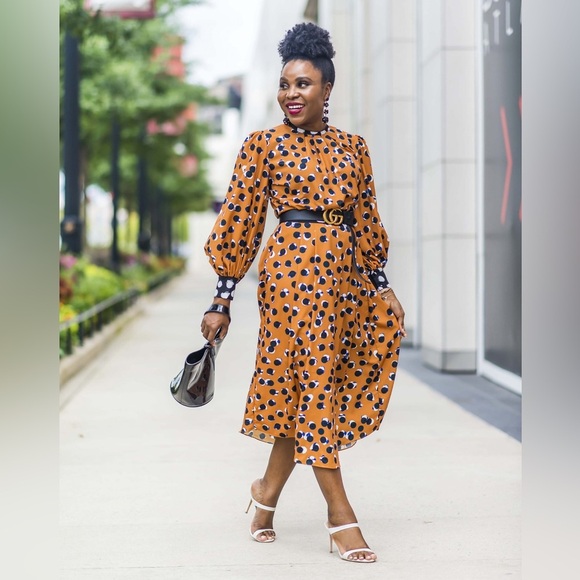 Hunter Bell Burnt Dot Casper Dress Sz 12 - Picture 1 of 4